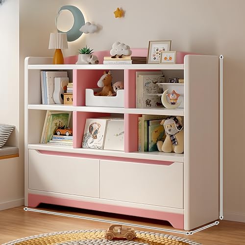 Bücherregal-Eck-Organizer mit Kippschutz-Funktionen, Multi-Storage-Vitrine, verdickte Rückwand für Zuhause oder Büro Bücherregal-Eck-Organizer mit Kippschutz-Funktionen, Multi-Storage-Vitrine, verdickte Rückwand für Zuhause oder Büro von Generisch