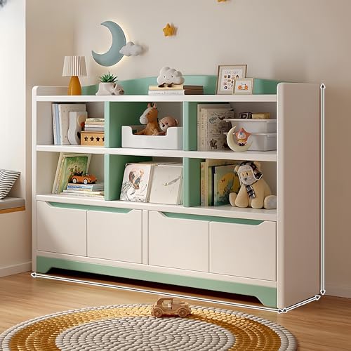 Bücherregal-Eck-Organizer mit Kippschutz-Funktionen, Multi-Storage-Vitrine, verdickte Rückwand für Zuhause oder Büro Bücherregal-Eck-Organizer mit Kippschutz-Funktionen, Multi-Storage-Vitrine, verdickte Rückwand für Zuhause oder Büro von Generisch