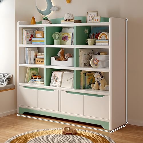 Bücherregal-Eck-Organizer mit Kippschutz-Funktionen, Multi-Storage-Vitrine, verdickte Rückwand für Zuhause oder Büro Bücherregal-Eck-Organizer mit Kippschutz-Funktionen, Multi-Storage-Vitrine, verdickte Rückwand für Zuhause oder Büro von Generisch