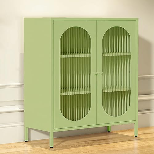 Bücherregal Vitrine Aufbewahrungsschrank, Metall, freistehender Aufbewahrungsschrank mit verstellbarer Höhe für Wohnzimmer, Schlafzimmer, Küche, Speisekammer Bücherregal Vitrine Aufbewahrungsschrank, Metall, freistehender Aufbewahrungsschrank mit verstellbarer Höhe für Wohnzimmer, Schlafzimmer, Küche, Speisekammer von Generisch