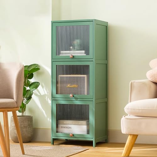 Bücherregal aus Acryl, schmaler kleiner Schrank für Wohnzimmer-Organisation, 30 x 32 x 106 cm Bücherregal aus Acryl, schmaler kleiner Schrank für Wohnzimmer-Organisation, 30 x 32 x 106 cm von Generisch