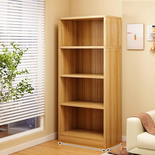 Bücherregal aus Holz, 16 mm dicke Paneele, stabile Rückenlehne, Eckregale mit großem Fassungsvermögen, langlebiges Bodenständer-Design für Zuhause oder Büro, Vitrine Bücherregal aus Holz, 16 mm dicke Paneele, stabile Rückenlehne, Eckregale mit großem Fassungsvermögen, langlebiges Bodenständer-Design für Zuhause oder Büro, Vitrine von Generisch
