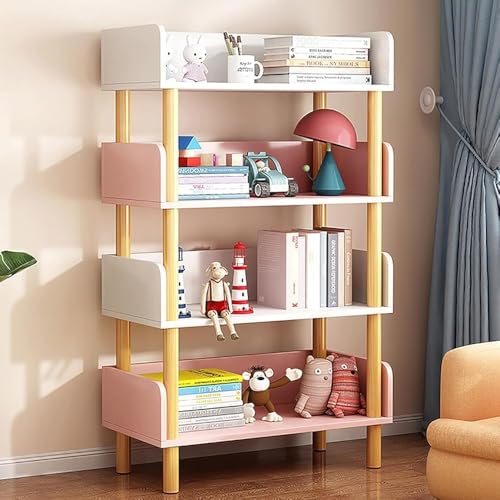 Bücherregal aus Holz, 5 Ebenen, freistehend, niedliches Regal für Schlafzimmer und Wohnzimmer, stilvolle Aufbewahrungslösung für Bücher und Dekoration Bücherregal aus Holz, 5 Ebenen, freistehend, niedliches Regal für Schlafzimmer und Wohnzimmer, stilvolle Aufbewahrungslösung für Bücher und Dekoration von Generisch