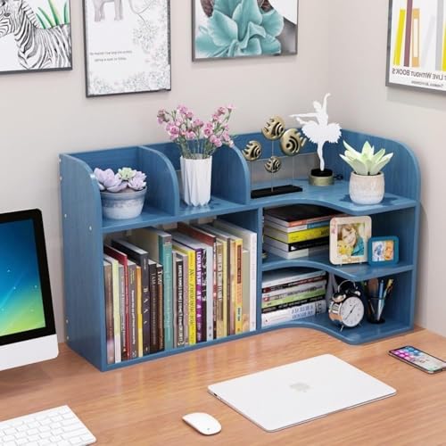 Bücherregal aus Holz, Schreibtisch-Stall, Bücherregal, Schlafsaal-Schreibtischregal, Bürobedarf, Schreibtisch-Organizer, platzsparendes Design für Zuhause oder Büro von Generisch