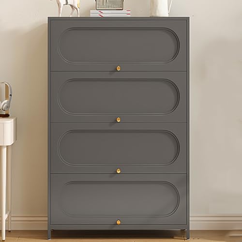 Bücherregal aus Metall, Bücherregal mit Klapptüren, freistehender Aufbewahrungsschrank, moderner Vitrine für Zuhause und Büro, platzsparender Organizer Bücherregal aus Metall, Bücherregal mit Klapptüren, freistehender Aufbewahrungsschrank, moderner Vitrine für Zuhause und Büro, platzsparender Organizer von Generisch