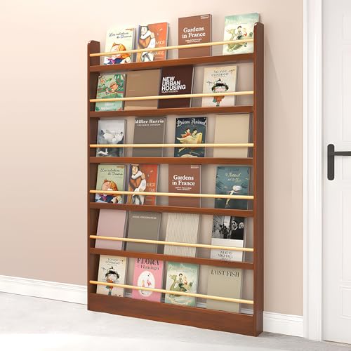 Bücherregal für Kinder, Wandmontage, mit 5 Ebenen, platzsparende Spielzeug- und Bücheraufbewahrungslösung für Kinderzimmer/Wohnzimmer/Zuhause Bücherregal für Kinder, Wandmontage, mit 5 Ebenen, platzsparende Spielzeug- und Bücheraufbewahrungslösung für Kinderzimmer/Wohnzimmer/Zuhause von Generisch
