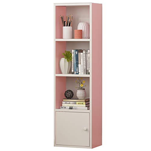 Bücherregal mit 6 Ebenen, mit Türen, platzsparendes Bücherregal für Kinder, stilvolle Buche, Weiß, Rosa und Grün, perfekt für Bücher und Spielzeug Bücherregal mit 6 Ebenen, mit Türen, platzsparendes Bücherregal für Kinder, stilvolle Buche, Weiß, Rosa und Grün, perfekt für Bücher und Spielzeug von Generisch