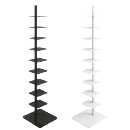 Bücherregal mit 9 Etagen, Metall, Turm für kleine Räume, Mehrzweck-Eckleiter, Bücherregal für Zuhause, Büro Bücherregal mit 9 Etagen, Metall, Turm für kleine Räume, Mehrzweck-Eckleiter, Bücherregal für Zuhause, Büro von Generisch