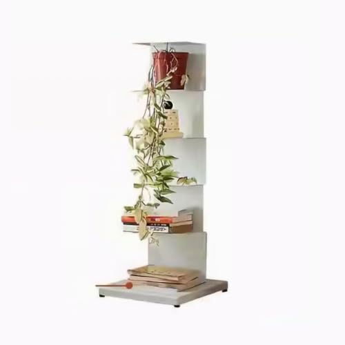 Bücherregal mit Metallrücken, unsichtbares Bücherregal für kleine Räume, Bücheraufbewahrung vom Boden bis zur Wand, stilvolles Bücherregal für Wohnzimmer, Schlafzimmer, Büro von Generisch