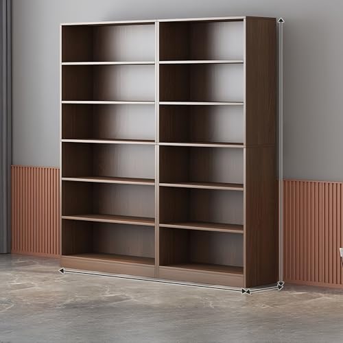 Bücherregal mit Rückwand – Standregal mit offenen Aufbewahrungsregalen – Vielseitiges Display für Ecken und Multi-Szenen-Nutzung – hohes Design für Bücher und Dekor Bücherregal mit Rückwand – Standregal mit offenen Aufbewahrungsregalen – Vielseitiges Display für Ecken und Multi-Szenen-Nutzung – hohes Design für Bücher und Dekor von Generisch