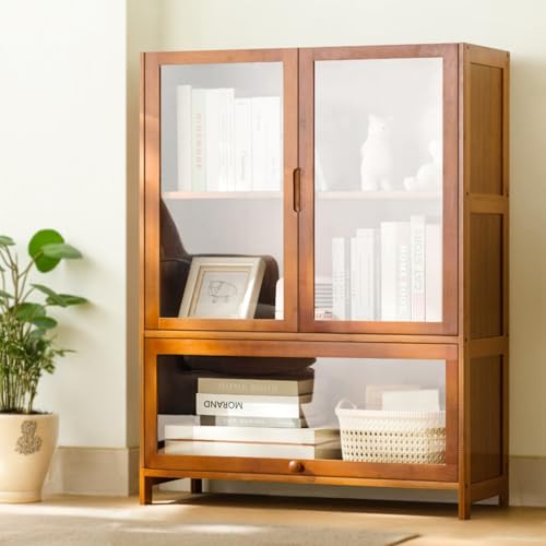 Bücherregal mit Türen, vielseitiges Aufbewahrungs-Bücherregal für Wohnzimmer und Büro, versiegelt und staubdicht, leicht zu reinigen, ideal für Küche und Speisekammer Bücherregal mit Türen, vielseitiges Aufbewahrungs-Bücherregal für Wohnzimmer und Büro, versiegelt und staubdicht, leicht zu reinigen, ideal für Küche und Speisekammer von Generisch
