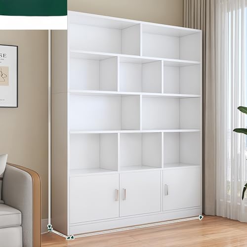 Bücherregal mit großer Kapazität – Organisieren Sie Bücherregal mit Fächern für Bücher und Sammlerstücke, Eck-Organizer für Wohnzimmer, Büro oder Zuhause Bücherregal mit großer Kapazität – Organisieren Sie Bücherregal mit Fächern für Bücher und Sammlerstücke, Eck-Organizer für Wohnzimmer, Büro oder Zuhause von Generisch