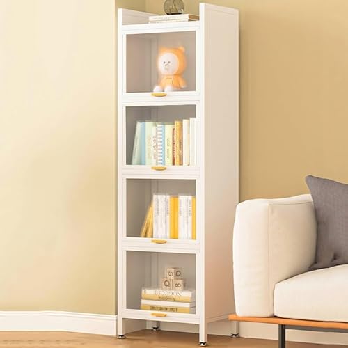 Bücherregal mit transparenten Türen, freistehendes Bücherregal, Aufbewahrungsschrank, moderne Vitrine für Schlafzimmer, Wohnzimmer, Büro, Arbeitszimmer von Generisch