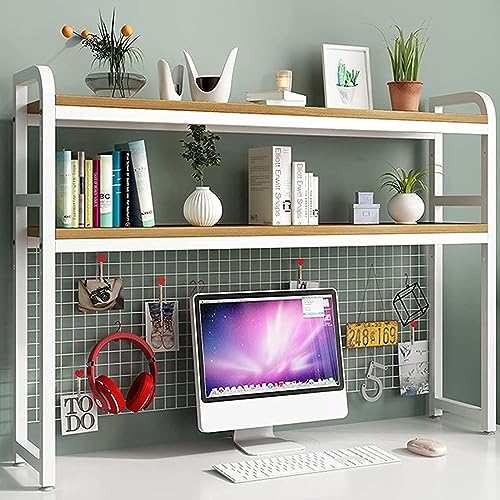 Bücherregal zum Selbermachen, weißes Metall & Holz, Schreibtischregal, modernes Gitter, Aufbewahrung, Präsentation, Büro- und Wohnzimmermöbel, stilvolles Bücherregal für Zuhause und Büro Bücherregal zum Selbermachen, weißes Metall & Holz, Schreibtischregal, modernes Gitter, Aufbewahrung, Präsentation, Büro- und Wohnzimmermöbel, stilvolles Bücherregal für Zuhause und Büro von Generisch