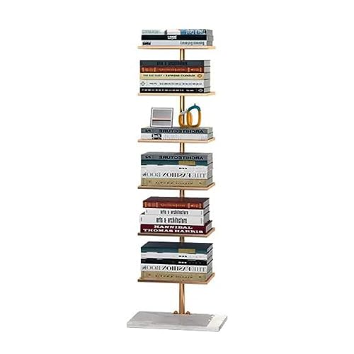 Bücherturm mit 6 Ebenen, Metallrücken, unsichtbares Eckregal für Wohnzimmer & Homeoffice, stilvolles schwarzes Design, platzsparendes Bücherregal, 35 x 28 x 150 cm Bücherturm mit 6 Ebenen, Metallrücken, unsichtbares Eckregal für Wohnzimmer & Homeoffice, stilvolles schwarzes Design, platzsparendes Bücherregal, 35 x 28 x 150 cm von Generisch