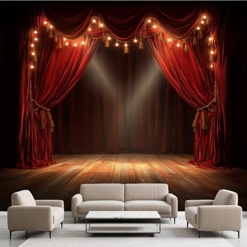 Bühne Magische Tapete Selbstklebende Fototapete Holzboden Scheinwerfer Tapeten Party Theater Wandtapete Vinyl Wasserdicht Wandaufkleber für Wohnzimmer Schlafzimmer Küchen 200x140 cm Bühne Magische Tapete Selbstklebende Fototapete Holzboden Scheinwerfer Tapeten Party Theater Wandtapete Vinyl Wasserdicht Wandaufkleber für Wohnzimmer Schlafzimmer Küchen 200x140 cm von Generisch