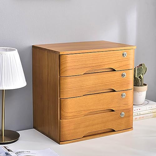 Büro-Aktenschrank, Holz-Aufbewahrungseinheit mit Schloss, langlebiger & stabiler Schreibtisch, ideal für Büro, Studio, Werkbank, Schlüsselschloss-System Büro-Aktenschrank, Holz-Aufbewahrungseinheit mit Schloss, langlebiger & stabiler Schreibtisch, ideal für Büro, Studio, Werkbank, Schlüsselschloss-System von Generisch