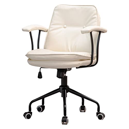 Büro-Schreibtisch-Drehstuhl, ergonomischer Computerstuhl mit gepolsterter Armlehne, Freizeitstuhl für Wohnzimmer, Arbeitszimmer von Generisch