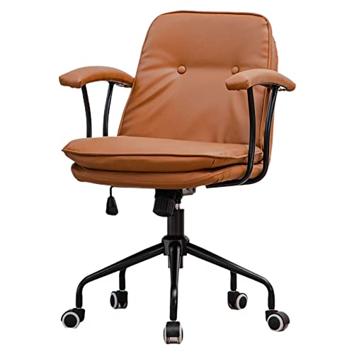 Büro-Schreibtisch-Drehstuhl, ergonomischer Computerstuhl mit gepolsterter Armlehne, Freizeitstuhl für Wohnzimmer, Arbeitszimmer von Generisch