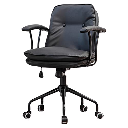 Büro-Schreibtisch-Drehstuhl, ergonomischer Computerstuhl mit gepolsterter Armlehne, Freizeitstuhl für Wohnzimmer, Arbeitszimmer von Generisch