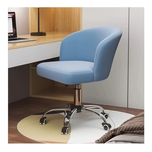 Bürodrehstuhl – Samt gepolsterter moderner Arbeitsstuhl mit verstellbarer Höhe, gepolstertem armlosem Design, großer Sitz für Zuhause oder Schlafzimmer von Generisch