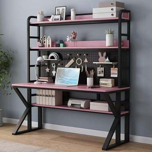 Büroschreibtisch mit Ablagen & Stecktafel, Massivholzschreibtisch, großer Arbeitszimmertisch für modernes Heimbüro Büroschreibtisch mit Ablagen & Stecktafel, Massivholzschreibtisch, großer Arbeitszimmertisch für modernes Heimbüro von Generisch