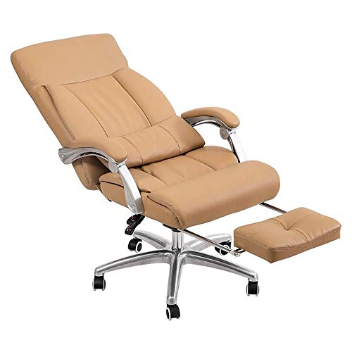 Bürostuhl, Deluxe, Kunstleder, 5-Punkt-Massage, hohe Rückenlehne, Schreibtisch-Drehstuhl, ergonomisches Design, kann körperliche Müdigkeit lindern von Generisch