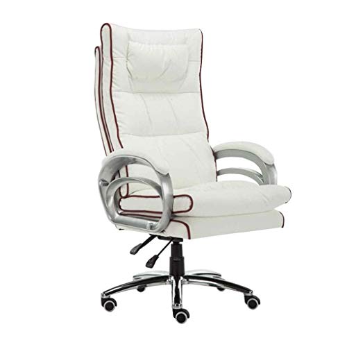 Bürostuhl, Liegestuhl, Schreibtischstuhl, PU-Leder mit hoher Rückenlehne, großer Sitz- und Kippfunktion, ergonomischer Gaming-Stuhl mit Lendenkissen von Generisch