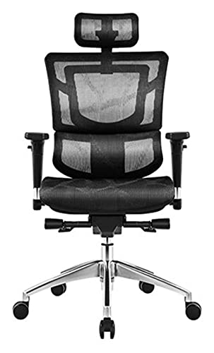 Bürostuhl, ergonomischer Computerstuhl, Bürostuhl, Heim-Gaming-Stuhl, bequeme sitzende Rückenlehne, Boss, Drehstuhl (Farbe: Schwarz) von Generisch