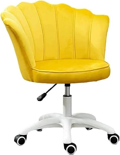 Bürostuhl, ergonomischer Computerstuhl, Bürostuhl, Rückenlehne, Drehstuhl, Bürostuhl, höhenverstellbar, mit Rädern, Gaming-Stuhl (Farbe: Gelb) von Generisch