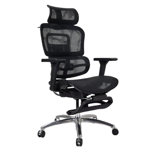 Bürostuhl Ergonomischer Schreibtischstuhl, Hoher Netzstuhl Gaming-Stuhl mit 4-Zonen Dynamischer Lendenwirbelstütze and Verstellbare Kopfstütze, 4D verstellbare Armlehnen Computerstuhl, Schwarz Bürostuhl Ergonomischer Schreibtischstuhl, Hoher Netzstuhl Gaming-Stuhl mit 4-Zonen Dynamischer Lendenwirbelstütze and Verstellbare Kopfstütze, 4D verstellbare Armlehnen Computerstuhl, Schwarz von Generisch
