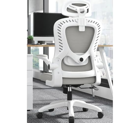 Bürostuhl aus Netzstoff, ergonomisches Design, verstellbares Lendenkissen, Drehstuhl, Armlehnen, Bürostuhl, mehrere farbige Rahmen von Generisch