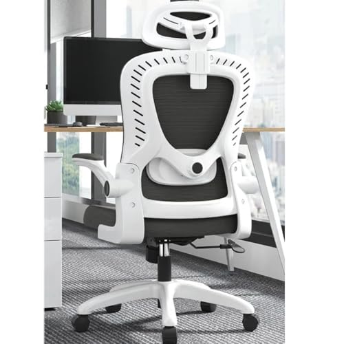 Bürostuhl aus Netzstoff, ergonomisches Design, verstellbares Lendenkissen, Drehstuhl, Armlehnen, Bürostuhl, mehrere farbige Rahmen von Generisch