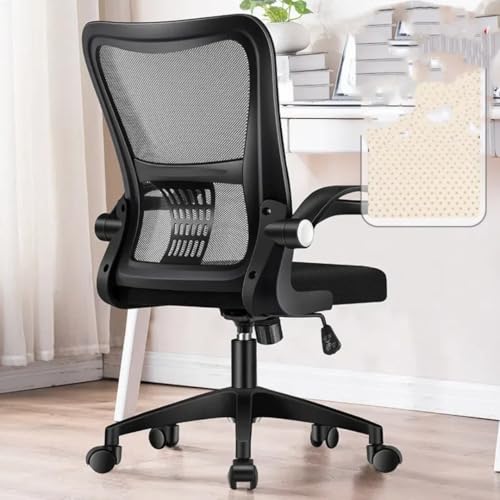 Bürostuhl aus Netzstoff, ergonomisches Design, verstellbares Lendenkissen, Drehstuhl, Armlehnen, Bürostuhl, mehrere farbige Rahmen von Generisch
