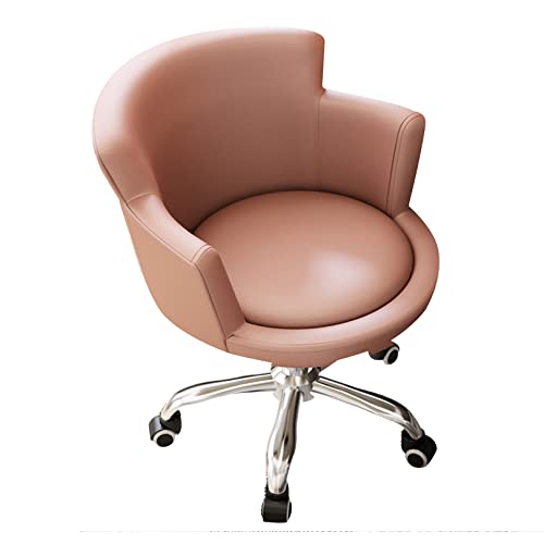 Bürostuhl aus PU-Leder, Drehstuhl mit mittlerer Rückenlehne, höhenverstellbar und ergonomischem Design, Stahlsockel von Generisch