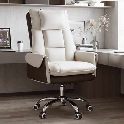 Bürostuhl mit Fußstütze, ergonomischer Gaming-Stuhl, mit 360°-Drehfunktion, bequemer Computerstuhl für langes Sitzen, verstellbare Kopfstütze, Lendenwirbelstütze, Büro-Schreibtischstuhl von Generisch