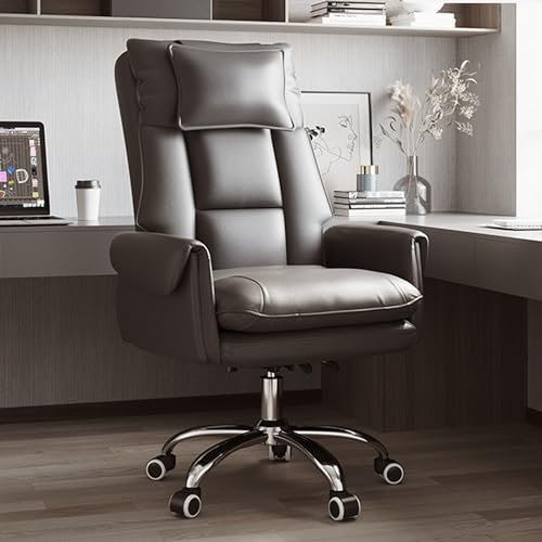 Bürostuhl mit Fußstütze, ergonomischer Gaming-Stuhl, mit 360°-Drehfunktion, bequemer Computerstuhl für langes Sitzen, verstellbare Kopfstütze, Lendenwirbelstütze, Büro-Schreibtischstuhl von Generisch