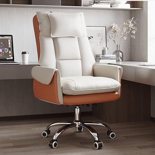 Bürostuhl mit Fußstütze, ergonomischer Gaming-Stuhl, mit 360°-Drehfunktion, bequemer Computerstuhl für langes Sitzen, verstellbare Kopfstütze, Lendenwirbelstütze, Büro-Schreibtischstuhl von Generisch