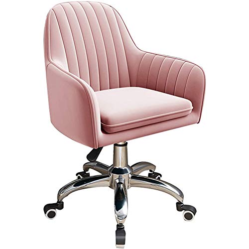 Bürostuhl mit Lendenwirbelstütze, Samt-Drehstuhl, höhenverstellbar, ergonomisches Design von Generisch