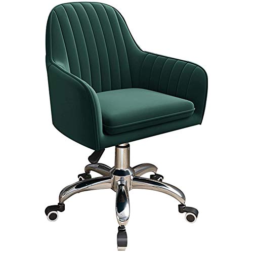 Bürostuhl mit Lendenwirbelstütze, Samt-Drehstuhl, höhenverstellbar, ergonomisches Design von Generisch