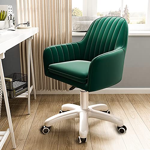 Bürostuhl mit mittlerer Rückenlehne aus Samt – höhenverstellbarer Computerstuhl mit Armlehnen und Polsterung für Komfort und Unterstützung Bürostuhl mit mittlerer Rückenlehne aus Samt – höhenverstellbarer Computerstuhl mit Armlehnen und Polsterung für Komfort und Unterstützung von Generisch