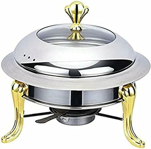 Buffet-Set aus Edelstahl mit Heizung und Herd, ideal für Veranstaltungen und Hochzeiten von Generisch