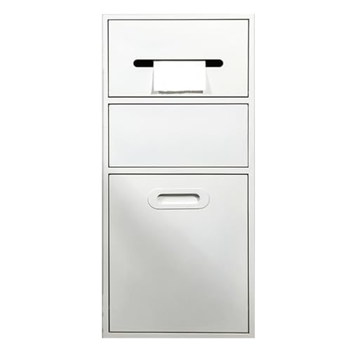 BuiltIn s Edelstahl mit abnehmbarer Tür mit Mülleimer, Badezimmer-Dusche, individuell neben der Toilette, geeignet für Parks, öffentliche Toiletten, Schwarz, 30 x 67 cm, Weiß, 23 x 67 cm BuiltIn s Edelstahl mit abnehmbarer Tür mit Mülleimer, Badezimmer-Dusche, individuell neben der Toilette, geeignet für Parks, öffentliche Toiletten, Schwarz, 30 x 67 cm, Weiß, 23 x 67 cm von Generisch