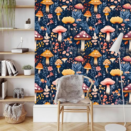 Bunt Pilze Wald Tapete Selbstklebende Blumen Gras Möbelfolie Verdicken Wasserdicht Matt Kontaktpapier mit Kleberückseite Wallpaper Rollen für Wand Möbel Tabellen Schränke Türen Dekorativ 0.4x3 M Bunt Pilze Wald Tapete Selbstklebende Blumen Gras Möbelfolie Verdicken Wasserdicht Matt Kontaktpapier mit Kleberückseite Wallpaper Rollen für Wand Möbel Tabellen Schränke Türen Dekorativ 0.4x3 M von Generisch