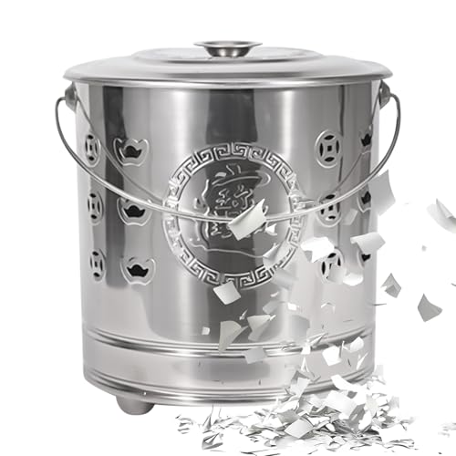 Burn Barrel Cage, Portable Fire Container, Stainless Steel Barrel with Lid, Fire Hook and Liner Kit, Heat Resistant Outdoor Bin, Perfect for Patio, Camping, Leaves, 26.0x26.0x29.0 cm Burn Barrel Cage, Portable Fire Container, Stainless Steel Barrel with Lid, Fire Hook and Liner Kit, Heat Resistant Outdoor Bin, Perfect for Patio, Camping, Leaves, 26.0x26.0x29.0 cm von Generisch