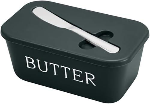 Butter Dish Box Storage, Tray Container Sealed Storage Box, Stapelbare Butterdose mit Verschluss, Butterdose Kunststoff, für Picknick im Freien,Lagerung,Frischhaltung (Grün, One Size) von Generisch