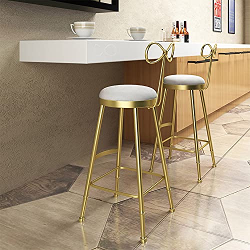 Butterfly Barstuhl 2er Set - Moderner Thekenhocker für Schminktisch oder Freizeit, stilvolle goldene Barhocker für Milchteeläden und Heimdekoration Butterfly Barstuhl 2er Set - Moderner Thekenhocker für Schminktisch oder Freizeit, stilvolle goldene Barhocker für Milchteeläden und Heimdekoration von Generisch