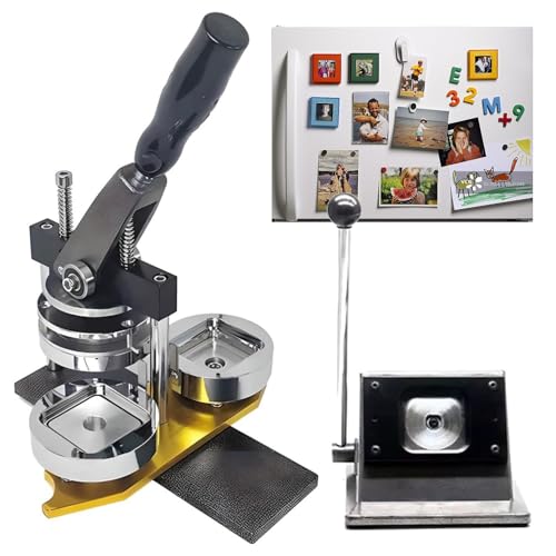 Button Maker Machine for DIY Badge Making - Photo Refrigerator Sticker Magnet Press Machine, 50mm Diameter, Perfect for Craft Projects Button Maker Machine for DIY Badge Making - Photo Refrigerator Sticker Magnet Press Machine, 50mm Diameter, Perfect for Craft Projects von Generisch