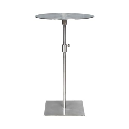 C Form Sofa Beistelltisch Höhenverstellbar Edelstahl Couchtisch für Wohnzimmer und Schlafzimmer von Generisch