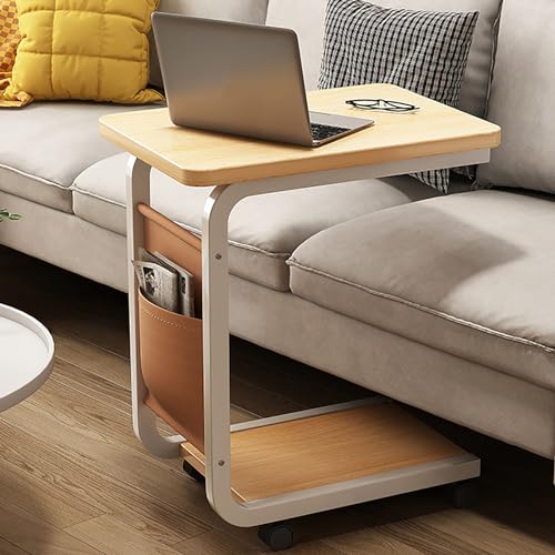 C-förmiger Beistelltisch, kleiner Couch-Beistelltisch mit Aufbewahrungstasche, stabiler Holzsofatisch, kompakter Nachttisch mit Metallrahmen für Wohnzimmer & Schlafzimmer C-förmiger Beistelltisch, kleiner Couch-Beistelltisch mit Aufbewahrungstasche, stabiler Holzsofatisch, kompakter Nachttisch mit Metallrahmen für Wohnzimmer & Schlafzimmer von Generisch